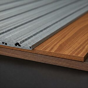 Close-up of durable garage door cover materials offering protection from weather and scratches.