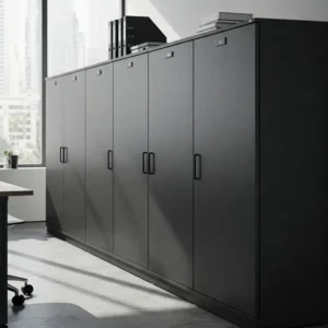 Versatile storage cabinets for organized home or office spaces.