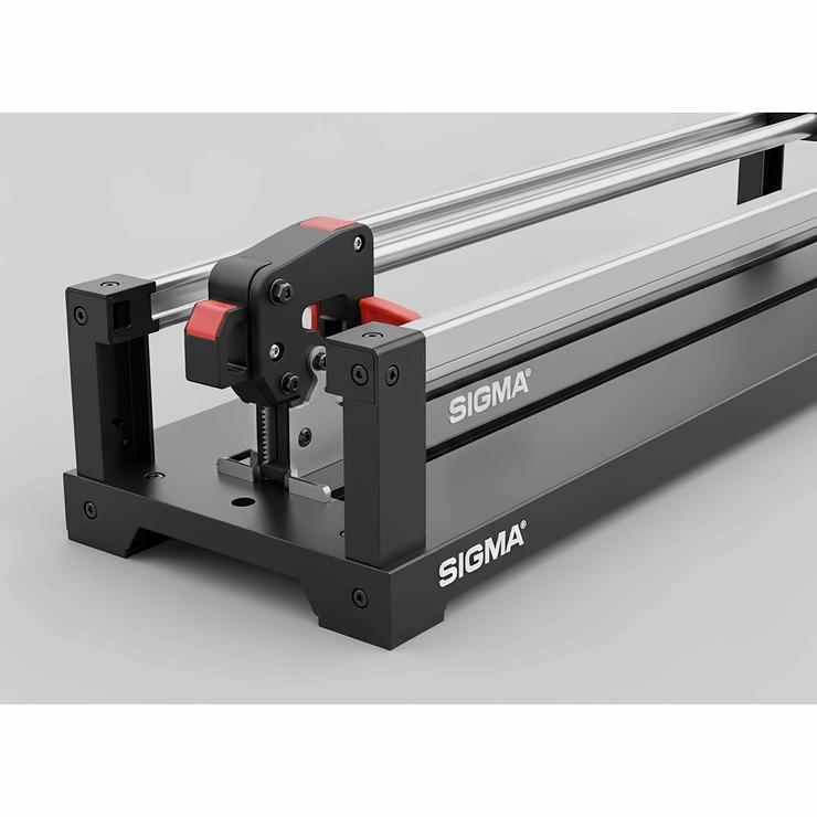 Robust and durable frame construction of a Sigma tile cutter, ensuring long-lasting performance and stability during intensive use.