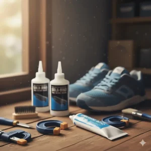 A complete DIY kit containing everything needed, including the best glue for shoe soles, for home repair.