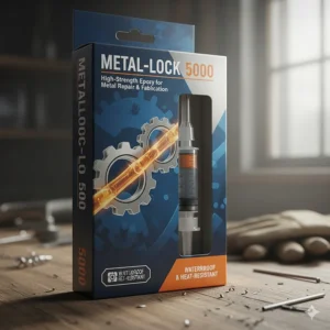 Package of the best brand of epoxy to glue metal, a strong, multi-purpose metal adhesive.