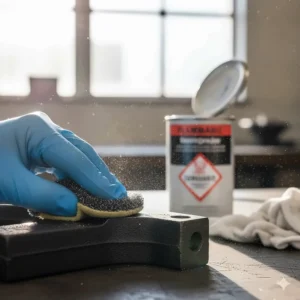 Proper surface preparation is crucial before applying the strongest metal glue for maximum adhesion.