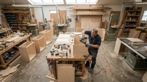 Building wooden cabinets with precision using the best brad nailer overall