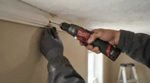 Using the best cordless brad nailer to secure narrow corner trim in a modern home renovation